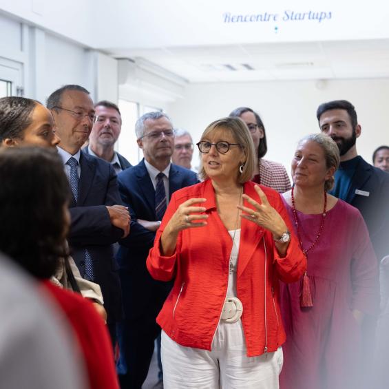 Minister Sylvie Retailleau visits Institut Polytechnique de Paris